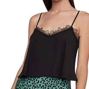 BCBG Max Azria NWT crepe lace cami size M